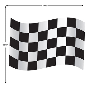 Bulk Jumbo Checkered Flag Cutouts (Case of 24) by Beistle