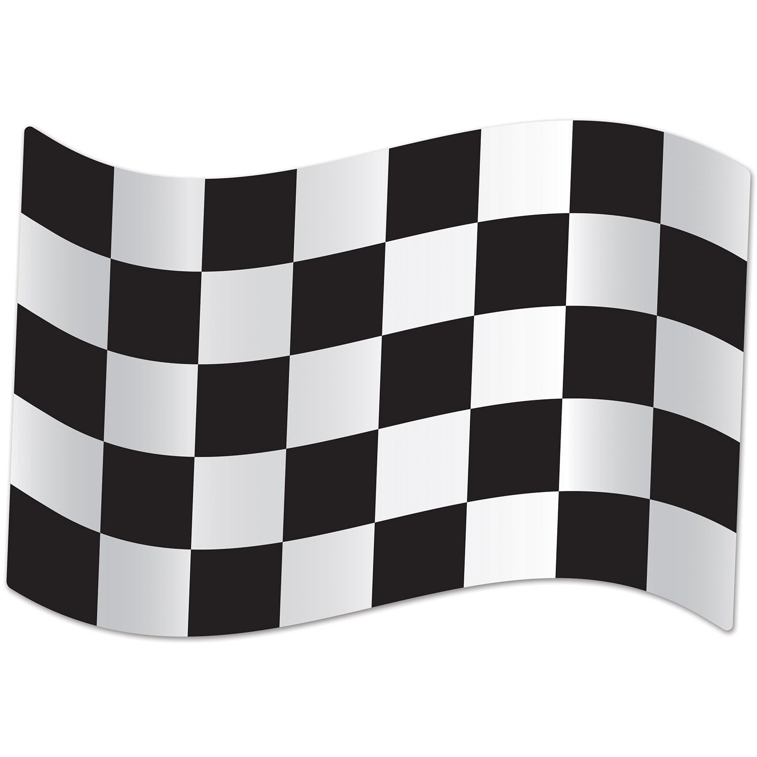 Beistle Jumbo Checkered Flag Party Cutouts (2/Pkg)