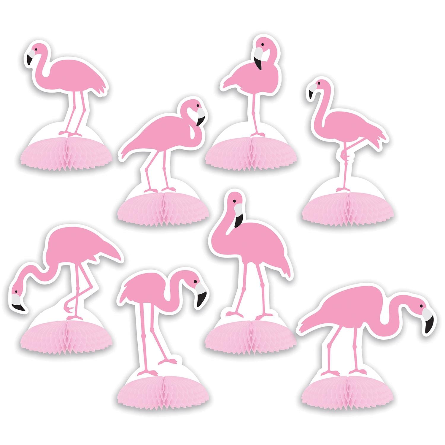 Beistle Luau Party Flamingo Mini Centerpieces (8/Pkg)