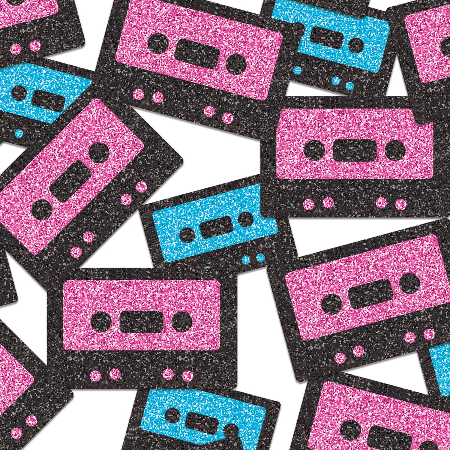 Cassette Tape Deluxe Party Sparkle Confetti (0.5 Oz/Pkg)