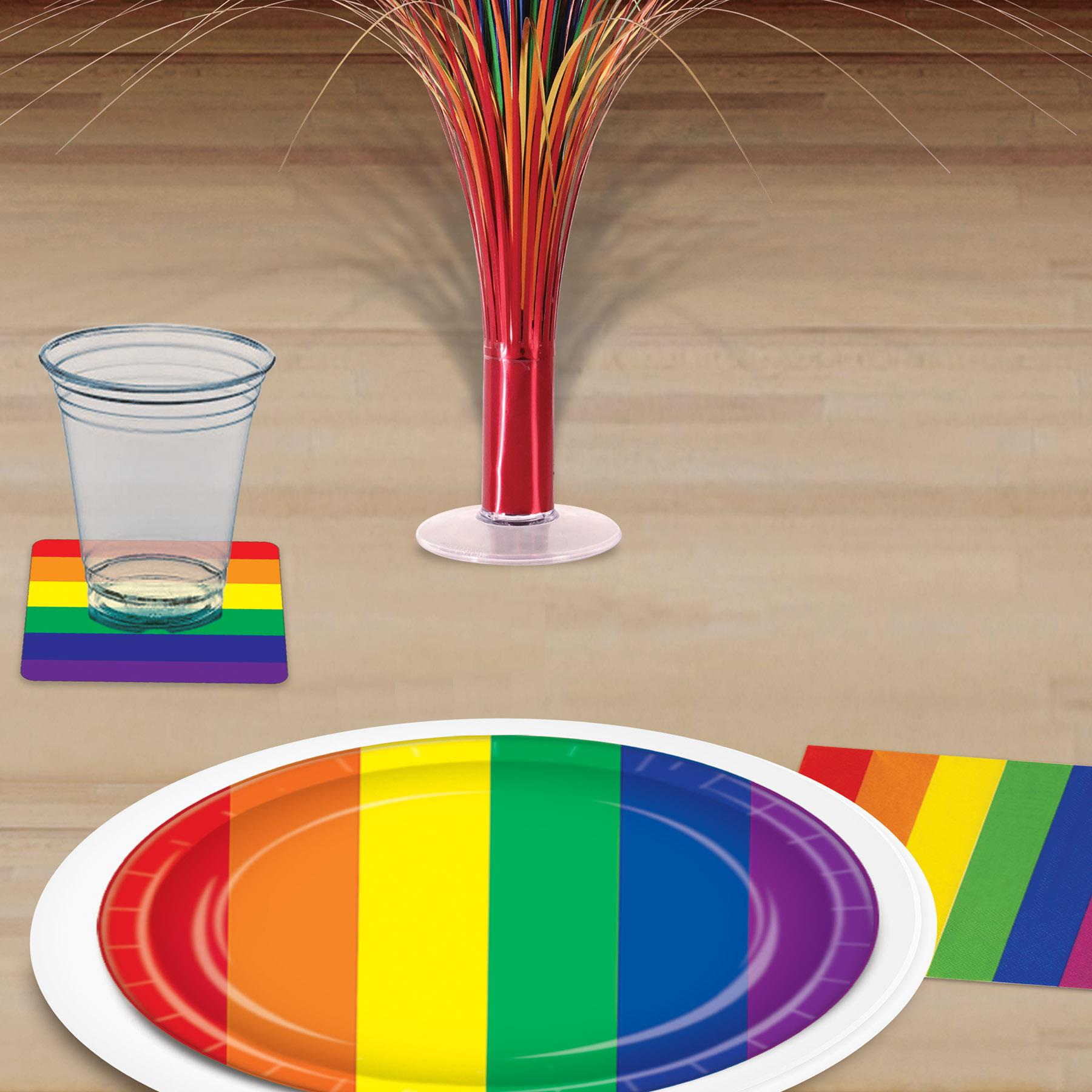 Beistle Rainbow Beverage Party Napkins (12 Per Case)