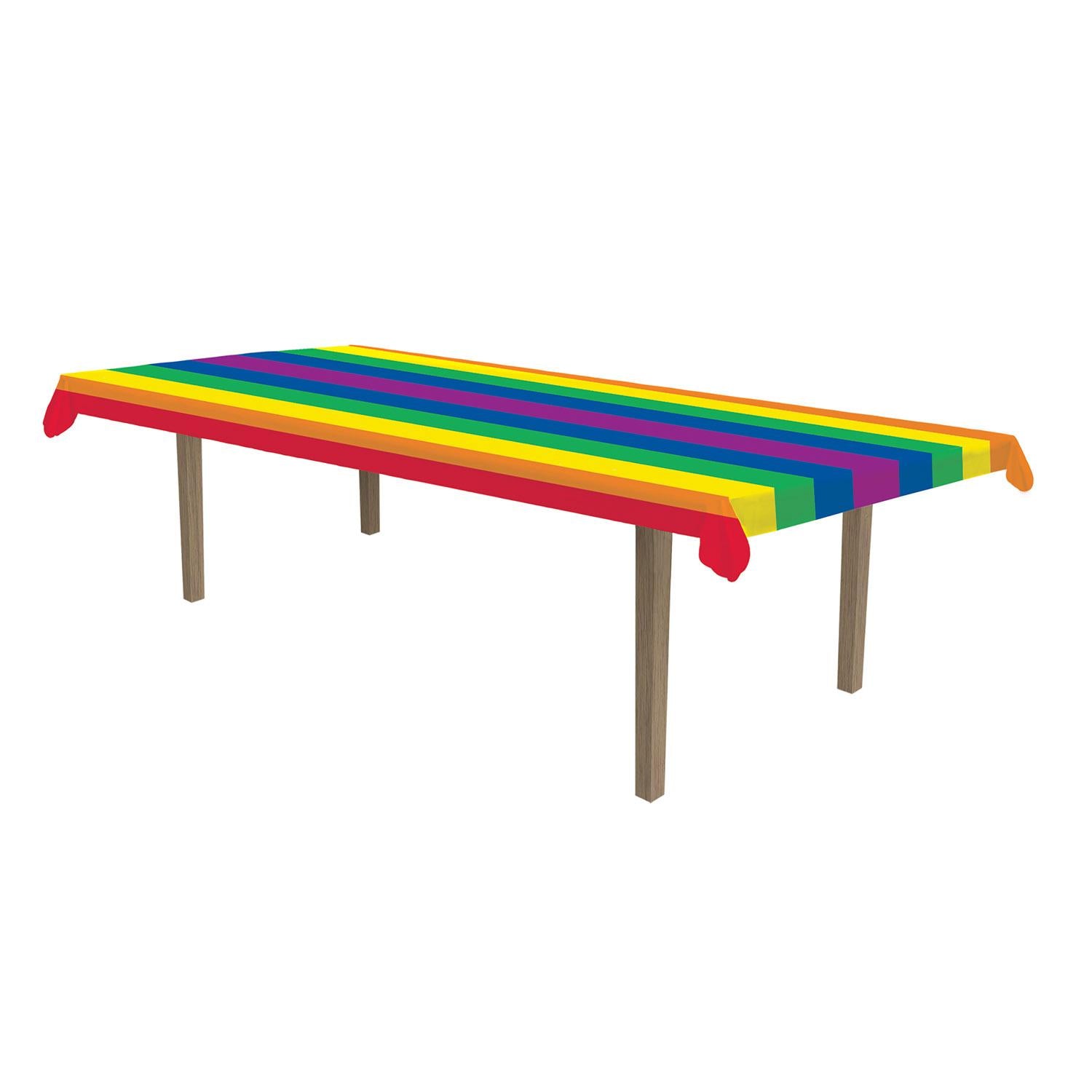 Beistle Rainbow Party Table Roll