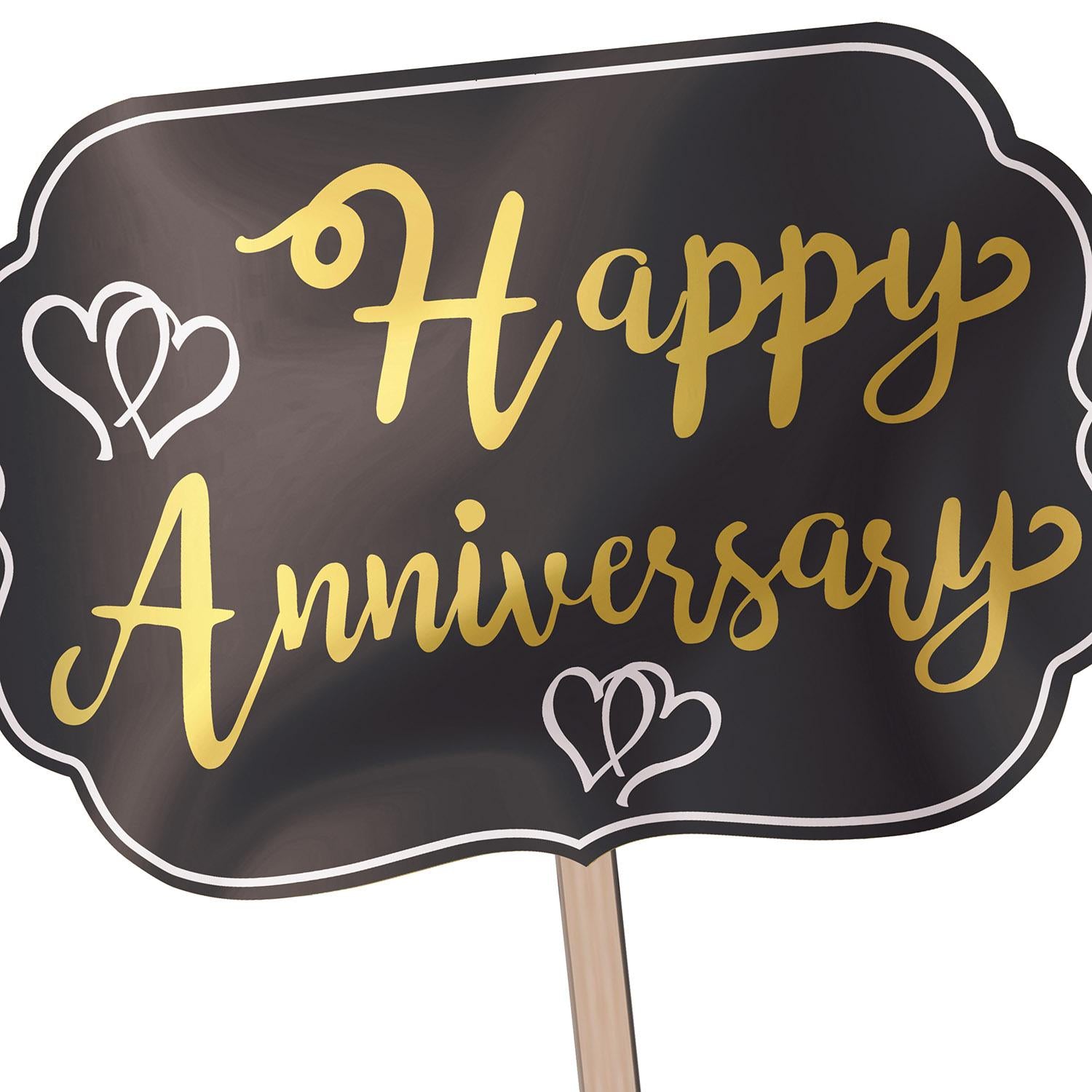 Beistle Foil Happy Anniversary Yard Sign