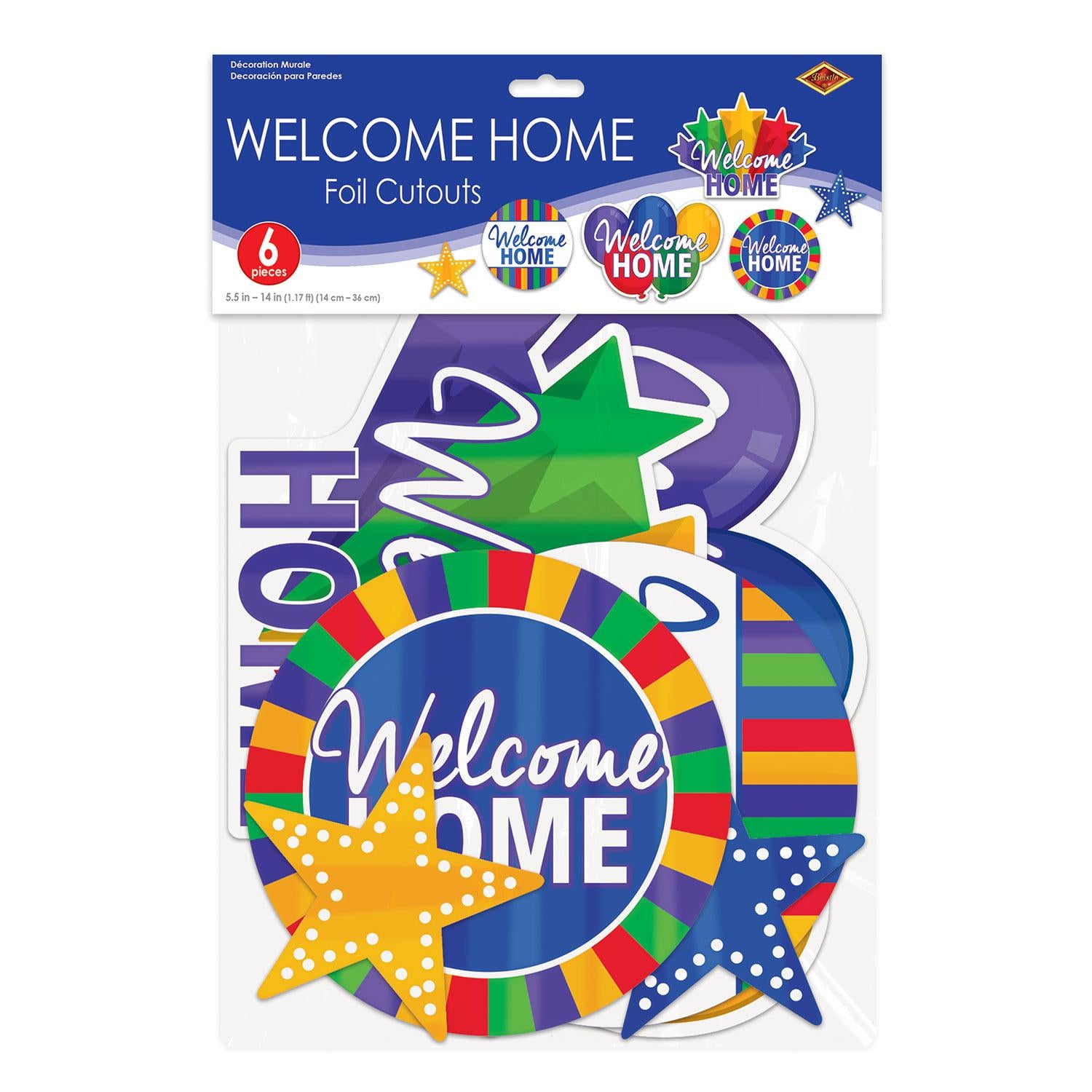 Beistle Foil Welcome Home Party Cutouts (6/Pkg)