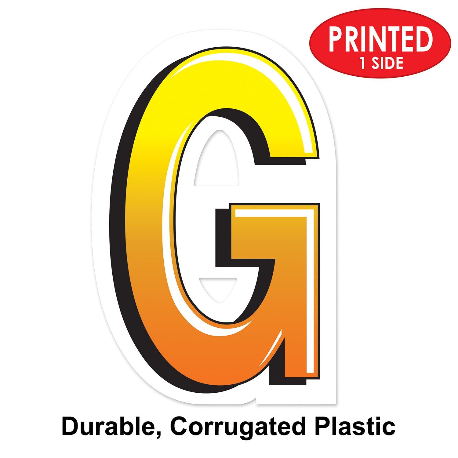 Beistle Plastic G Party Yard Sign