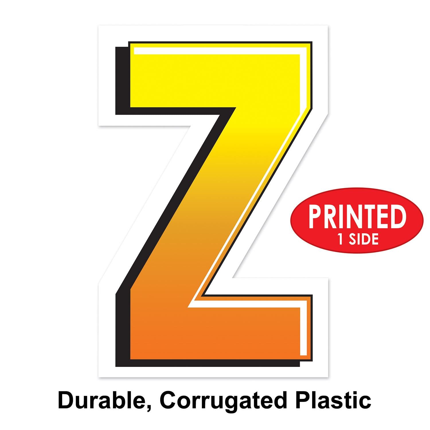 Beistle Plastic Z Party Yard Sign