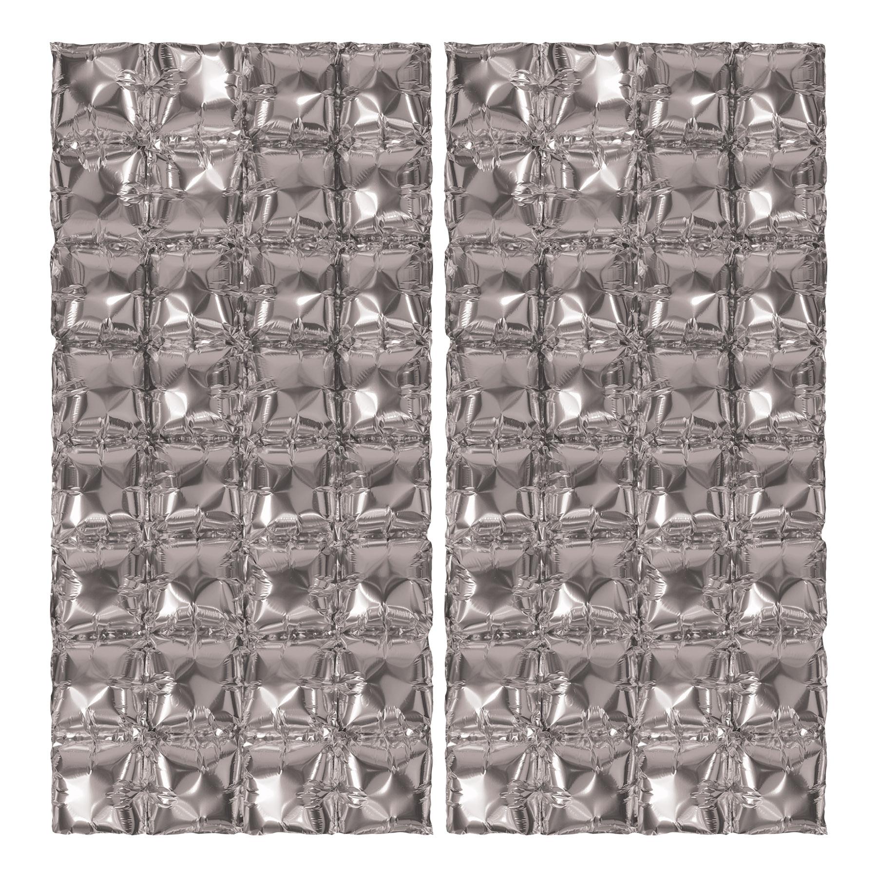 Beistle Silver Foil Party Balloon Backdrops (12 Per Case)