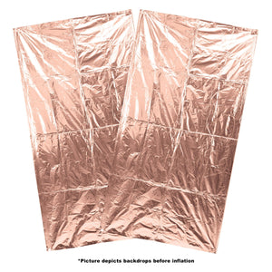 Bulk Rose Gold Foil Balloon Backdrops (12 Pkgs Per Case) by Beistle