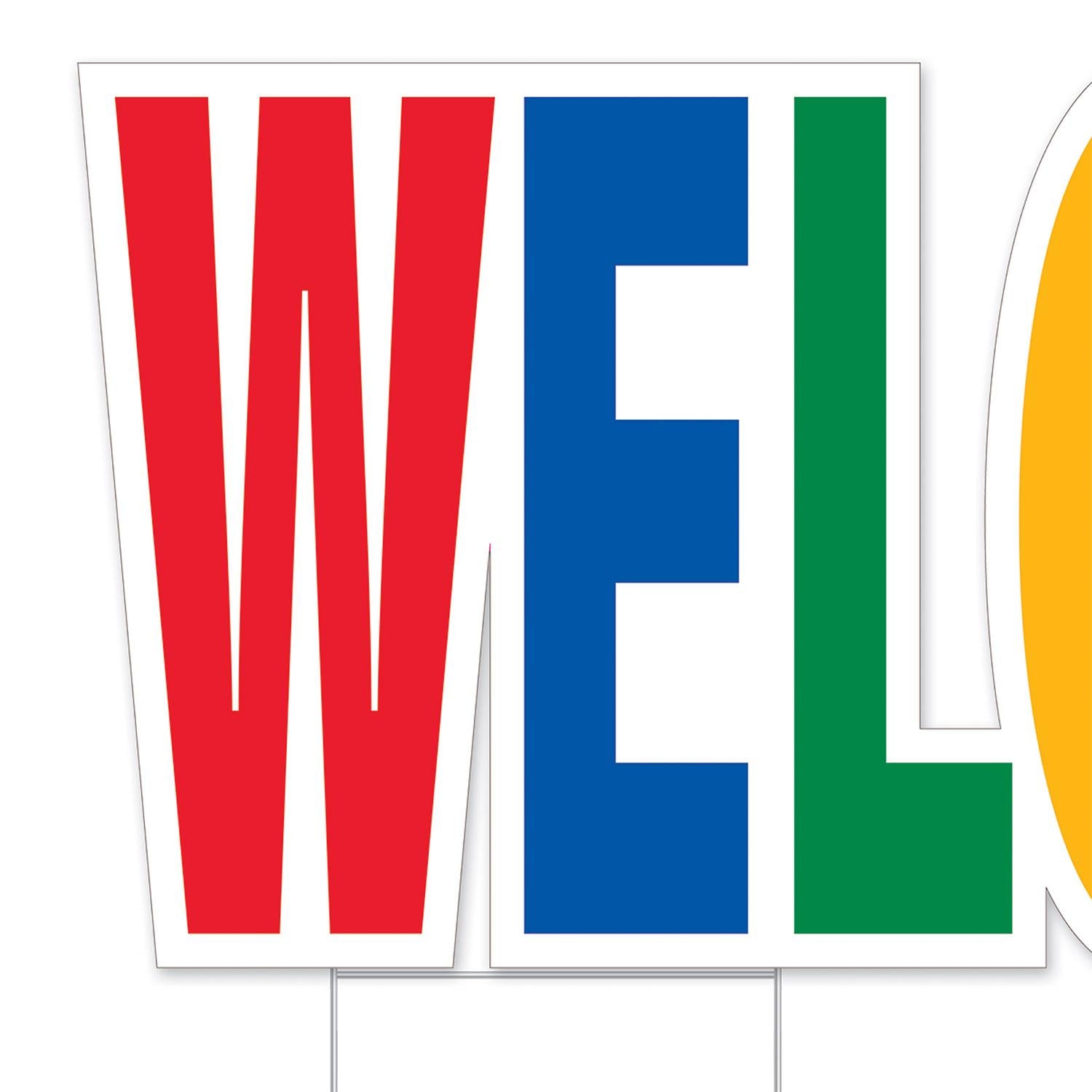 Beistle Plastic Jumbo "Welcome Home" Party Yard Sign Set