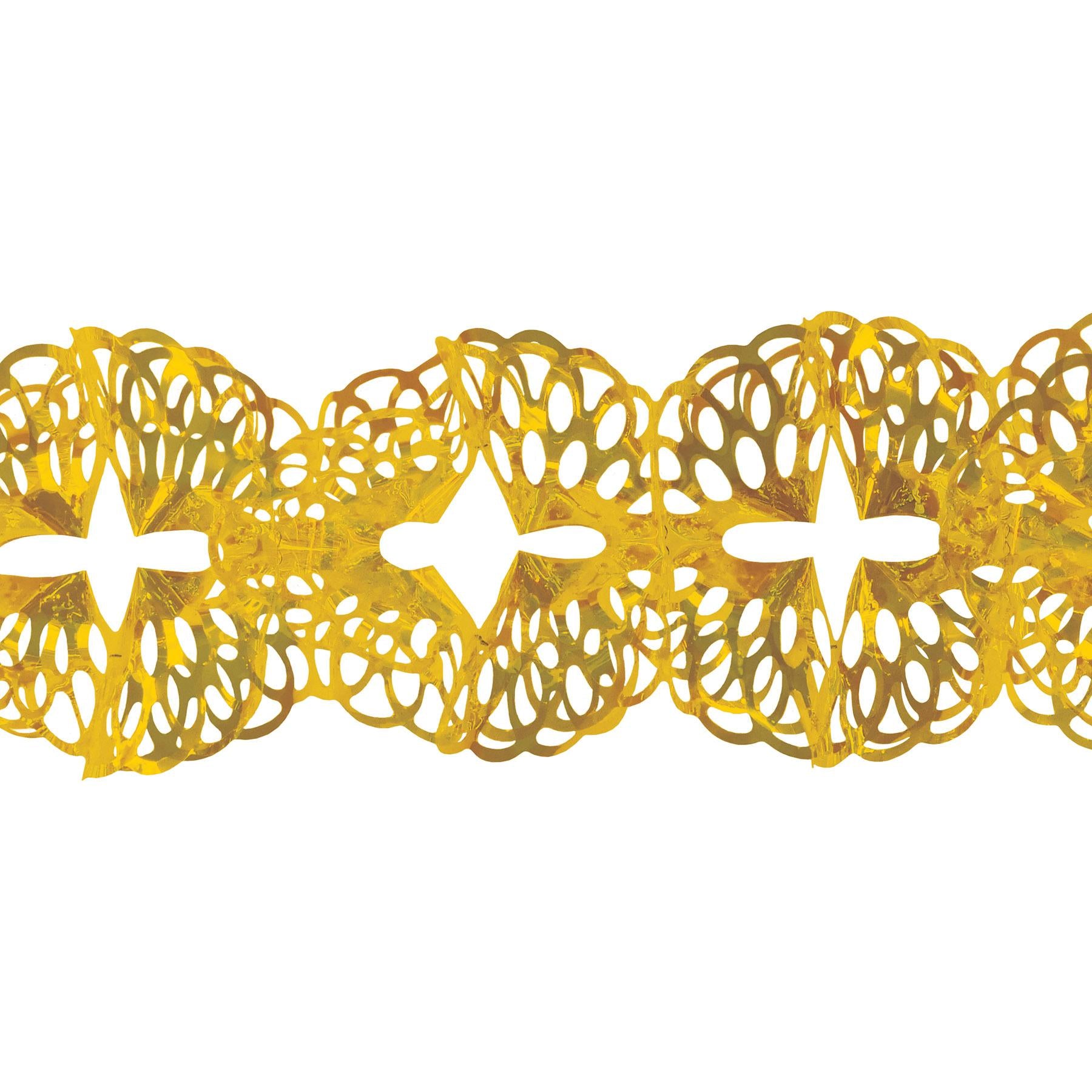 Beistle Metallic Party Garland - Gold