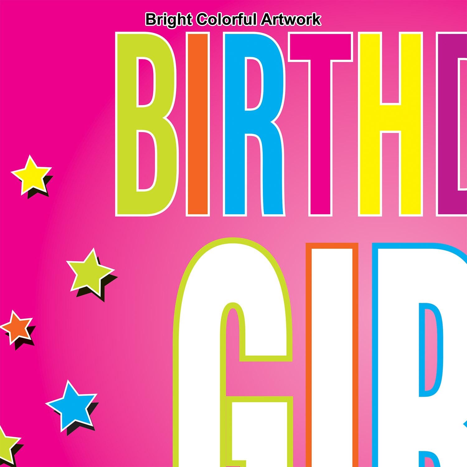 Beistle Plastic Birthday Party Girl Yard Sign