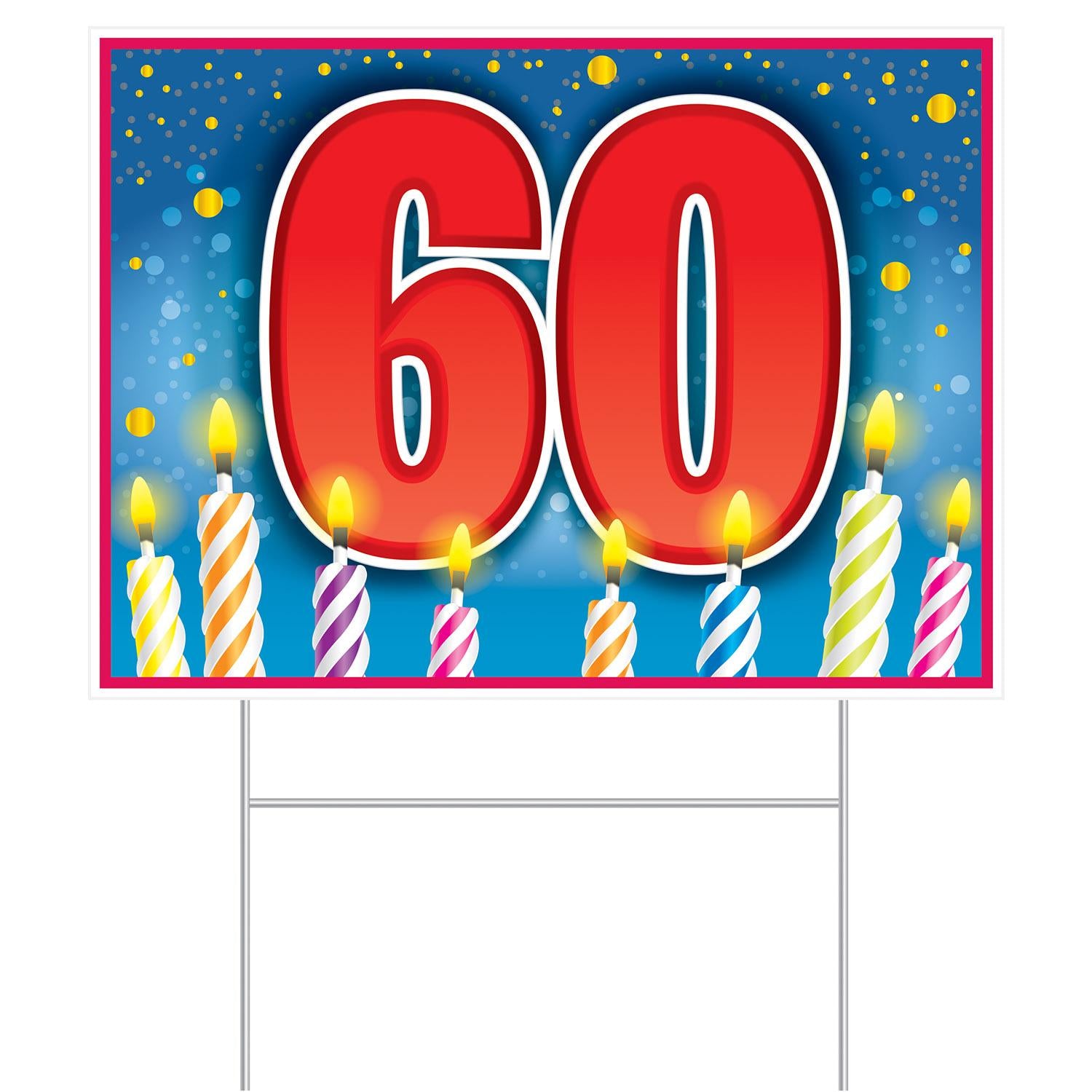 Beistle Plastic 60th Birthday Party Yard Sign