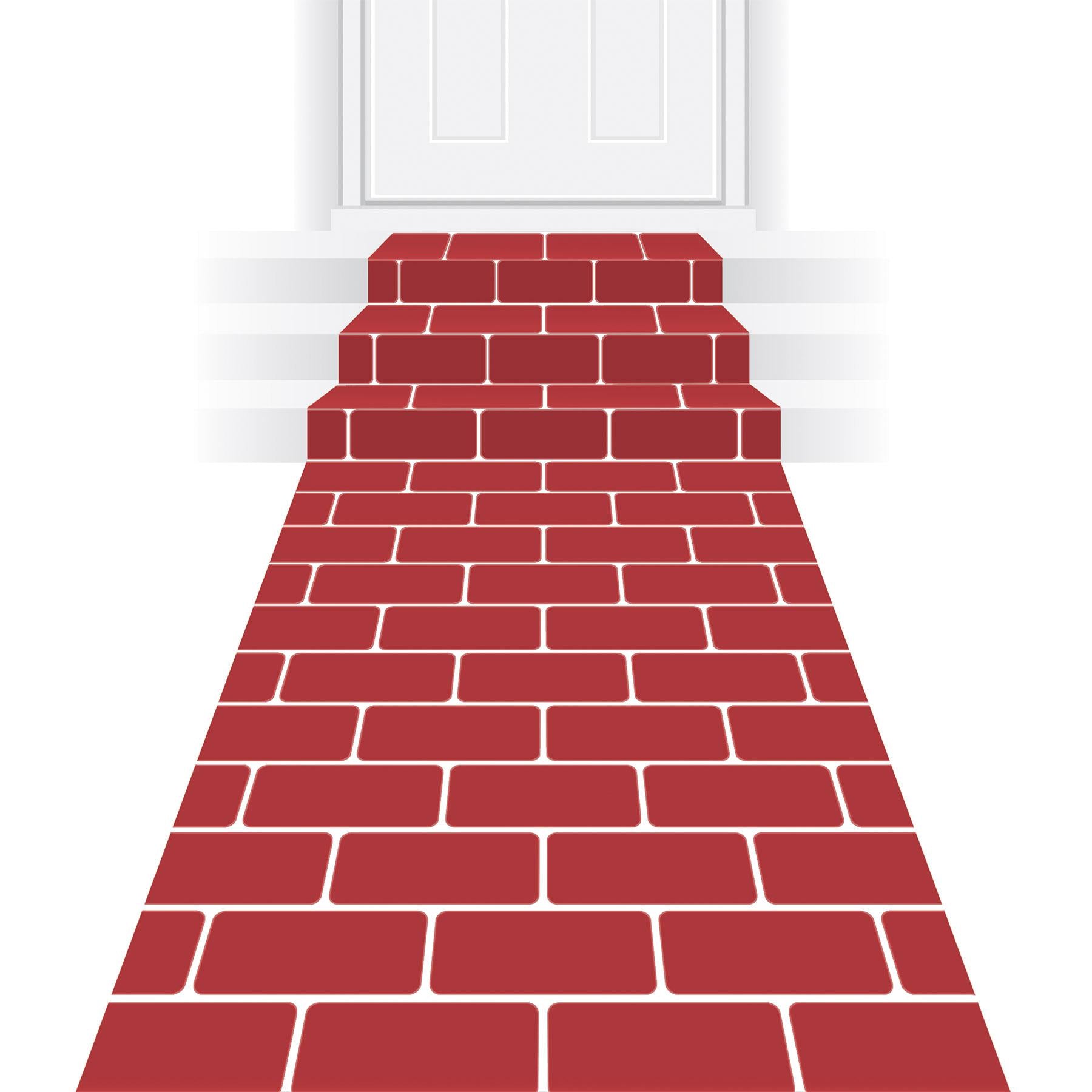 Beistle Red Brick Party Runner