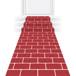 Beistle Red Brick Party Runner