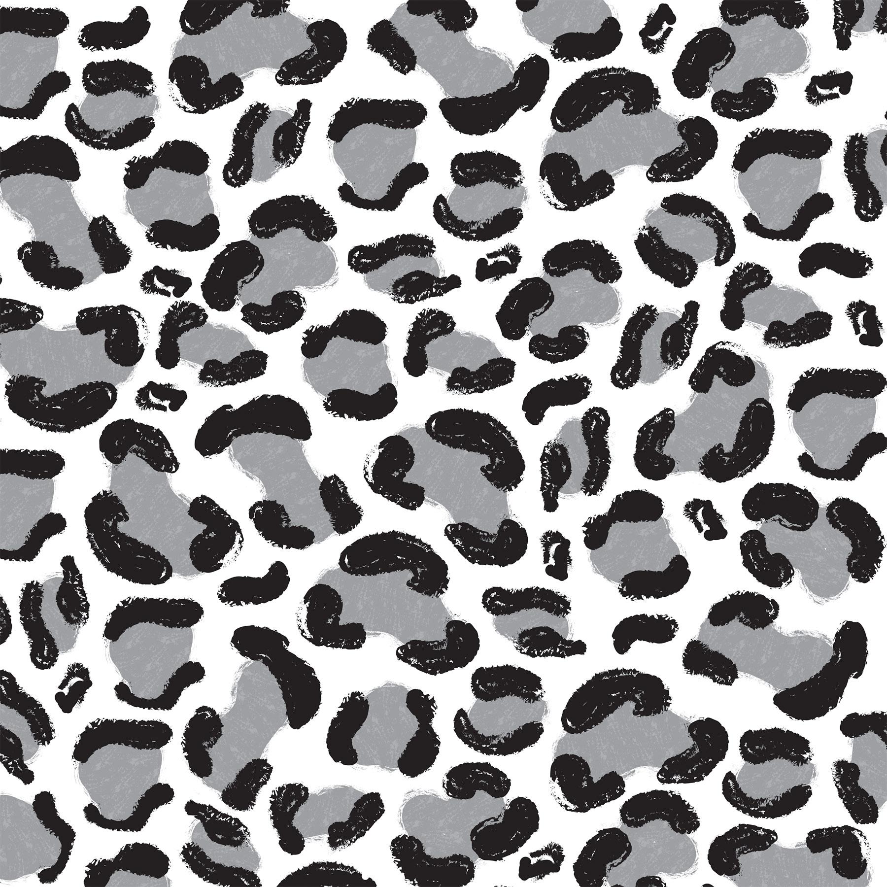 Beistle Snow Leopard Print Party Tablecover