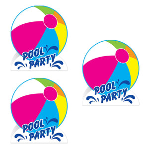 Bulk 3-D Pool Party Centerpiece (Case of 12) by Beistle