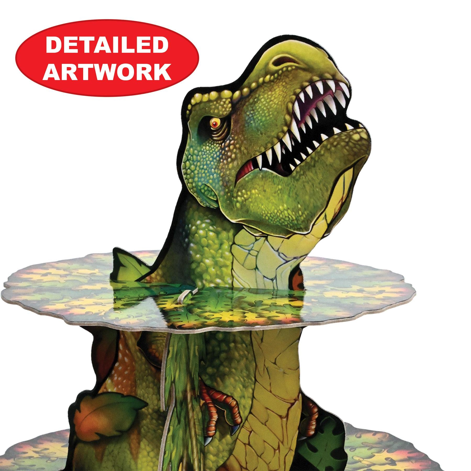 Beistle Dinosaur Party Cupcake Stand