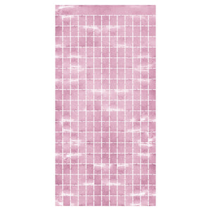 Beistle Pink Metallic Party Square Curtain (6 Per Case)