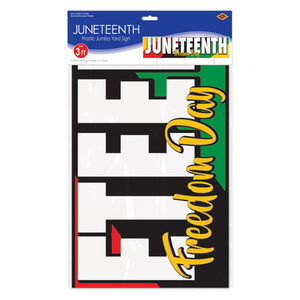 Bulk Plastic Jumbo Juneteenth Yard Sign (Case of 6) by Beistle