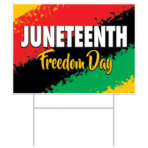 Beistle Plastic Juneteenth Yard Sign (Case of 6)