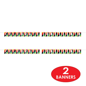 Bulk Celebrate Juneteenth Streamer (Case of 12) by Beistle