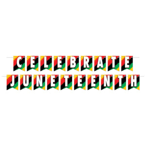 Beistle Celebrate Juneteenth Streamer (Case of 12)