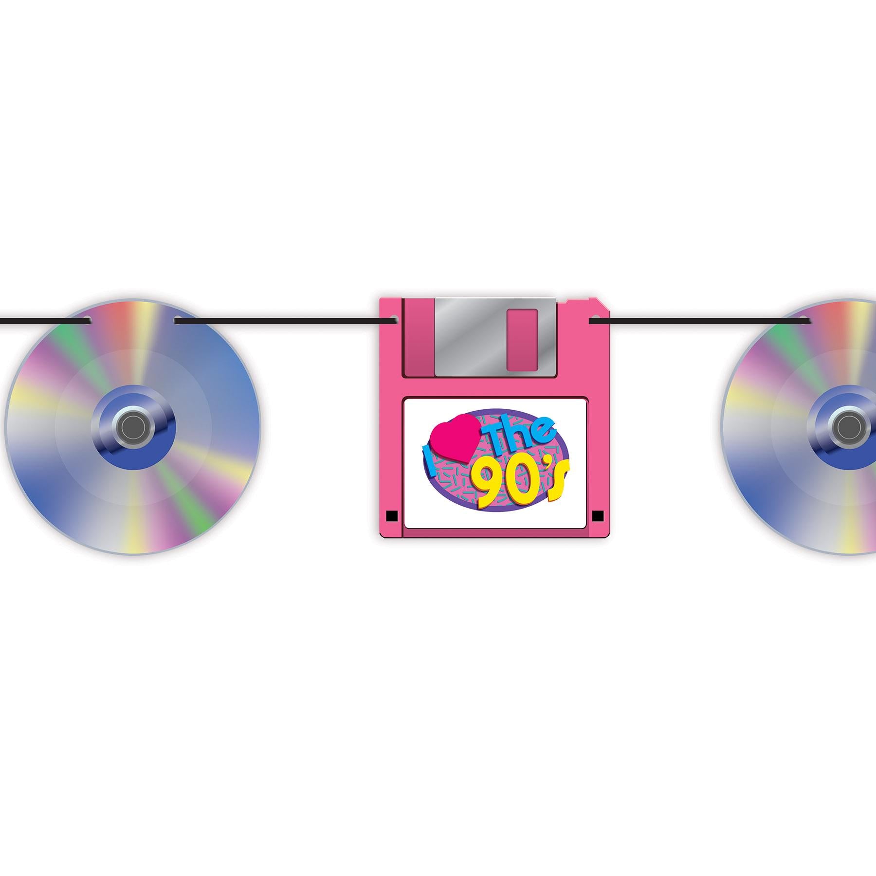 Beistle CD & Floppy Disk Party Streamer (Case of 12)