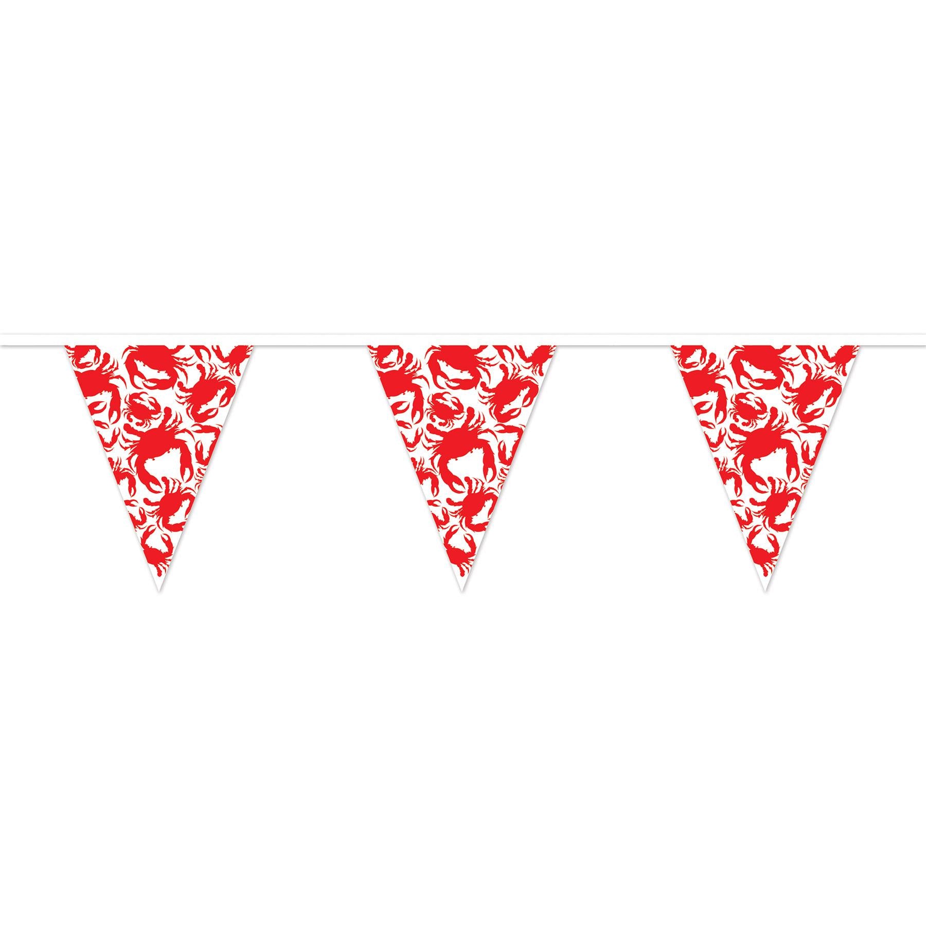 Beistle Luau Party Crab Pennant Banner (Case of 12)