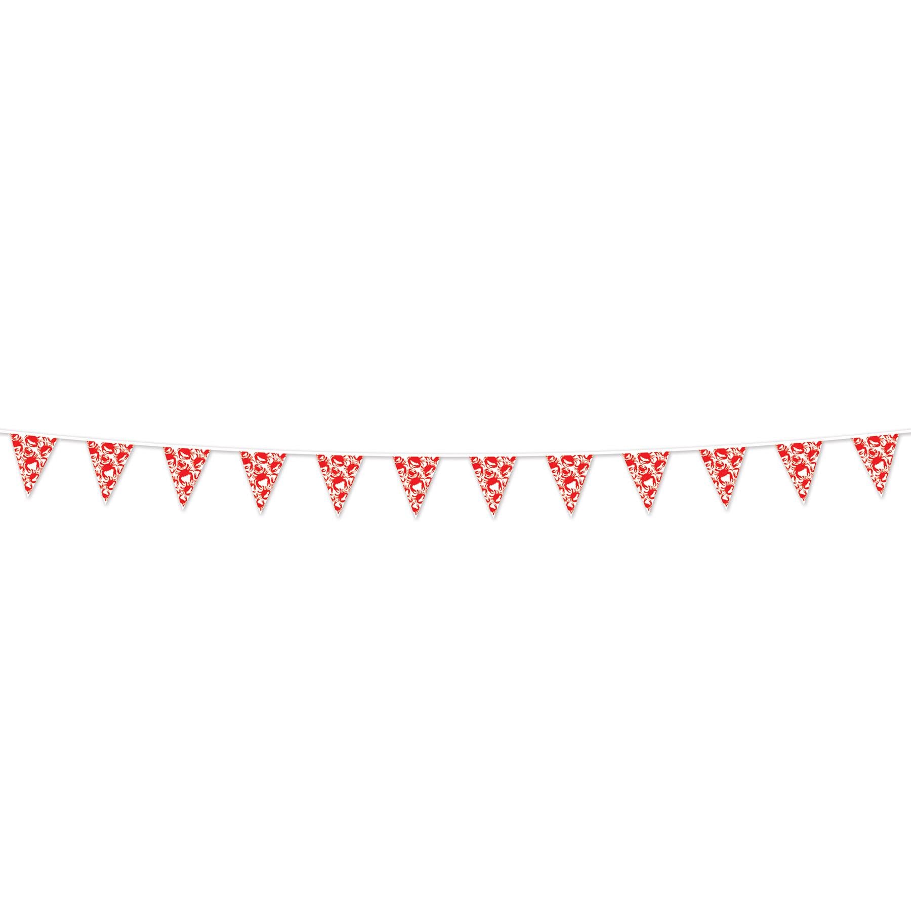 Beistle Luau Party Crab Pennant Banner (Case of 12)