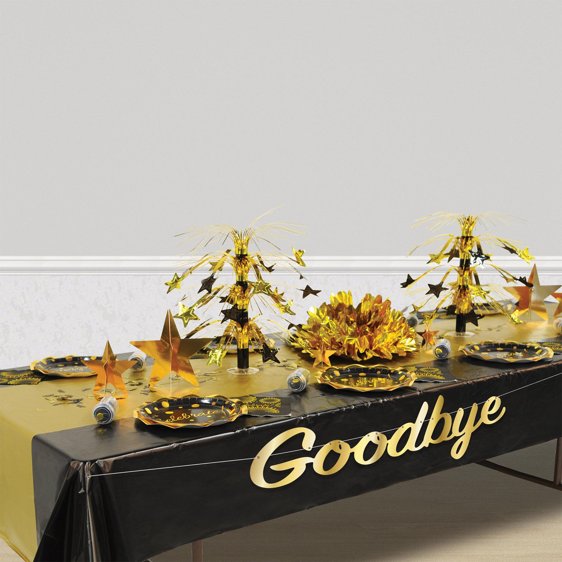 Beistle Foil "Goodbye" Party Streamer (12 Per Case)