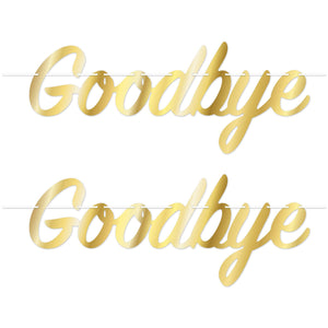 Bulk Foil Goodbye Streamer (12 Pkgs Per Case) by Beistle