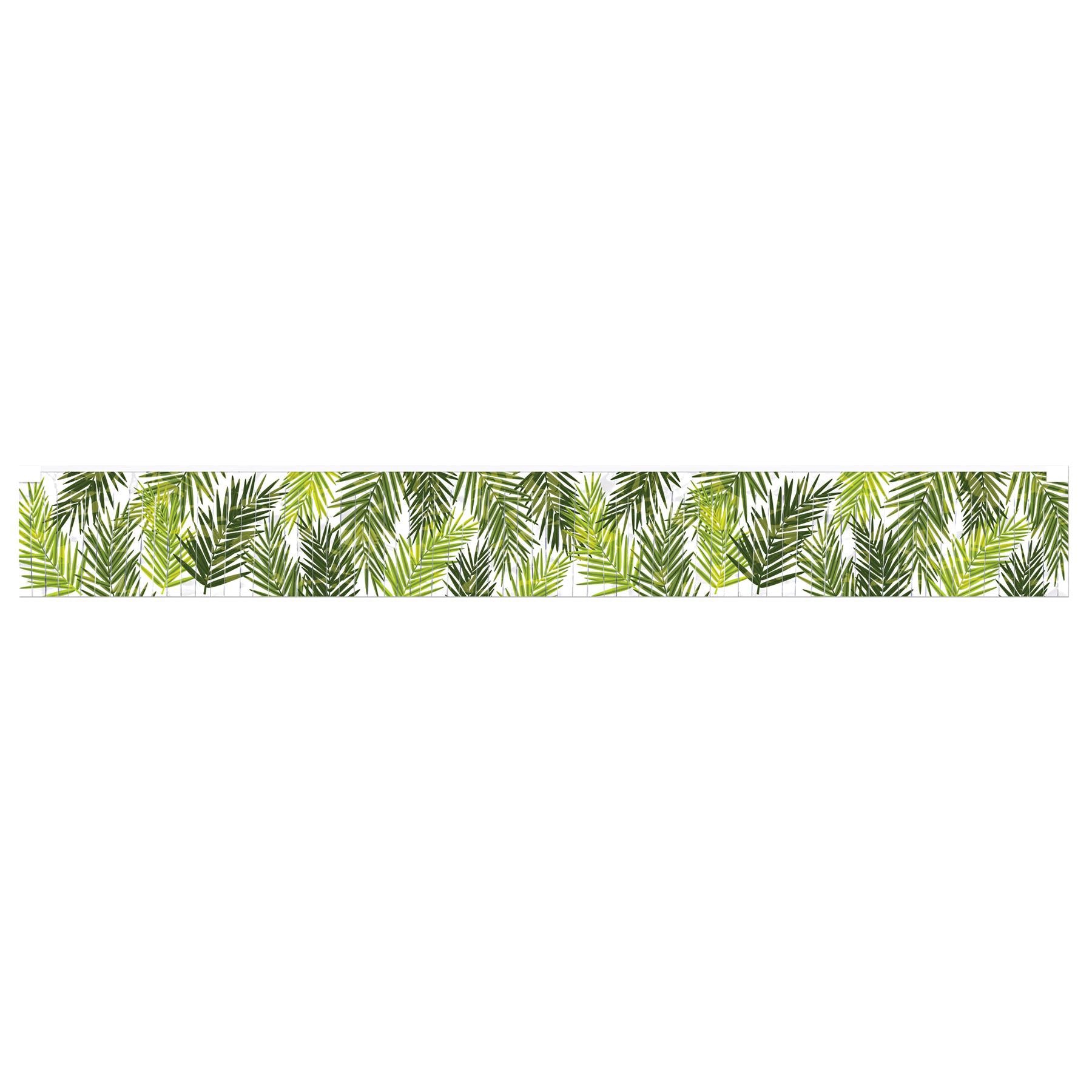 Beistle Luau Party Metallic Palm Leaf Fringe Banner