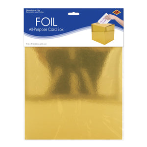 Bulk Gold Foil All-Purpose Card Box (6 Pkgs Per Case) by Beistle