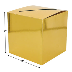 Bulk Gold Foil All-Purpose Card Box (6 Pkgs Per Case) by Beistle