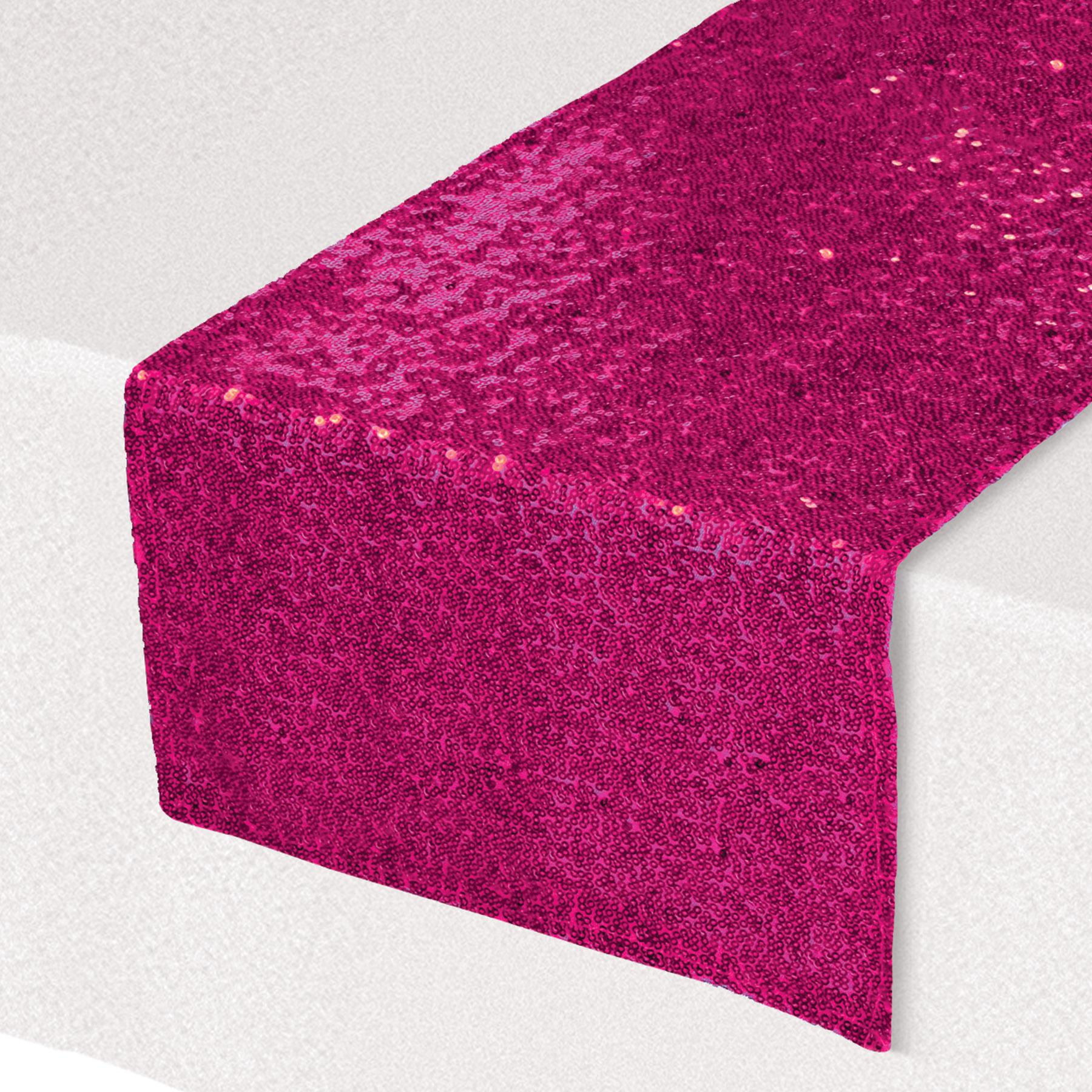 Beistle Sequined Cerise Party Table Runner (12 Per Case)