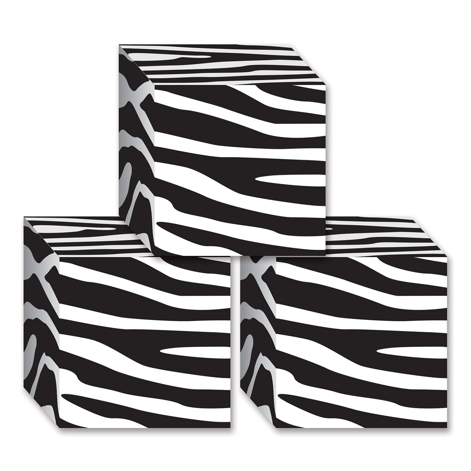 Beistle Zebra Print Party Favor Boxes (3/Pkg)