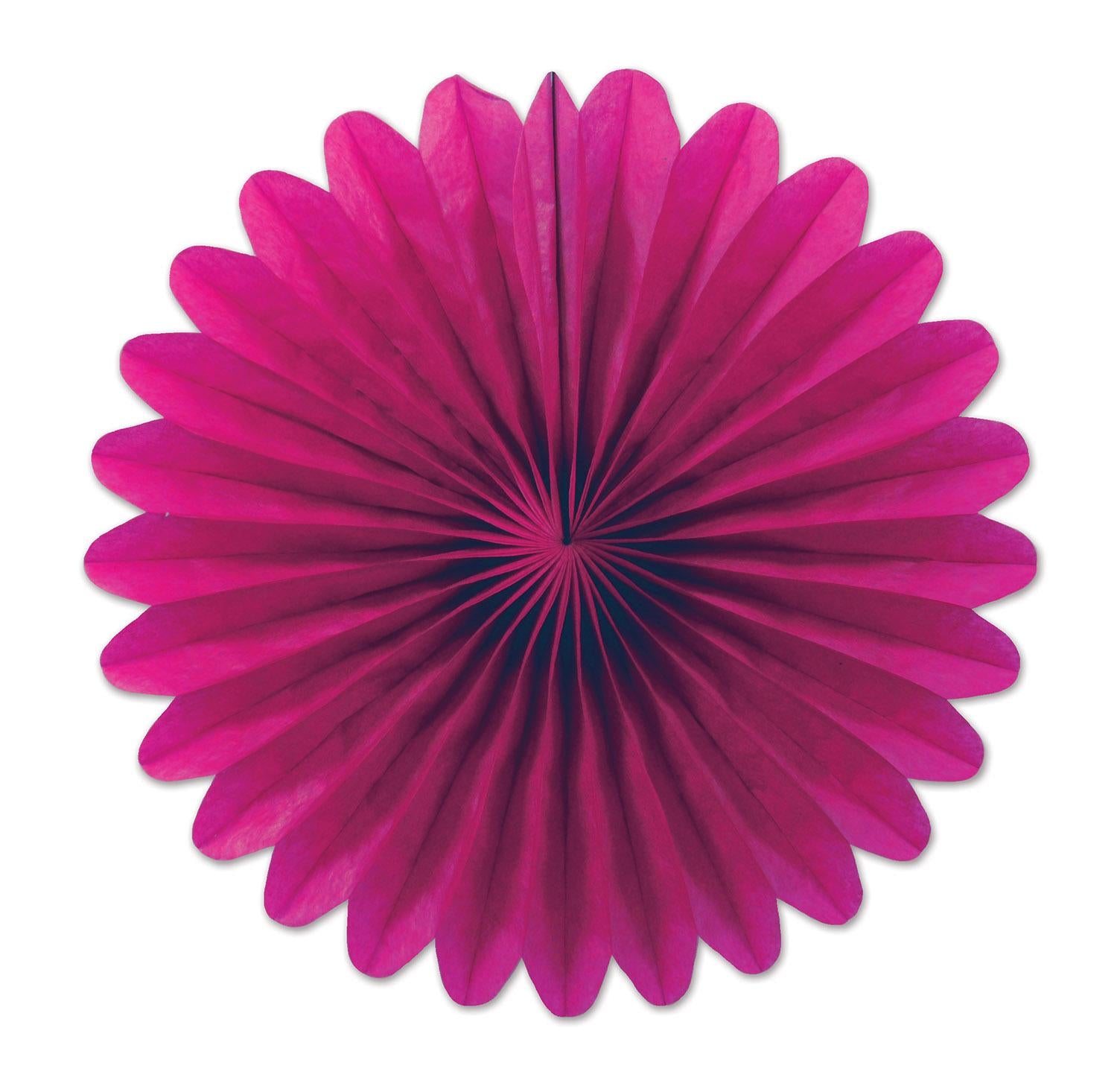 Beistle Mini Tissue Party Fans cerise (6/Pkg)