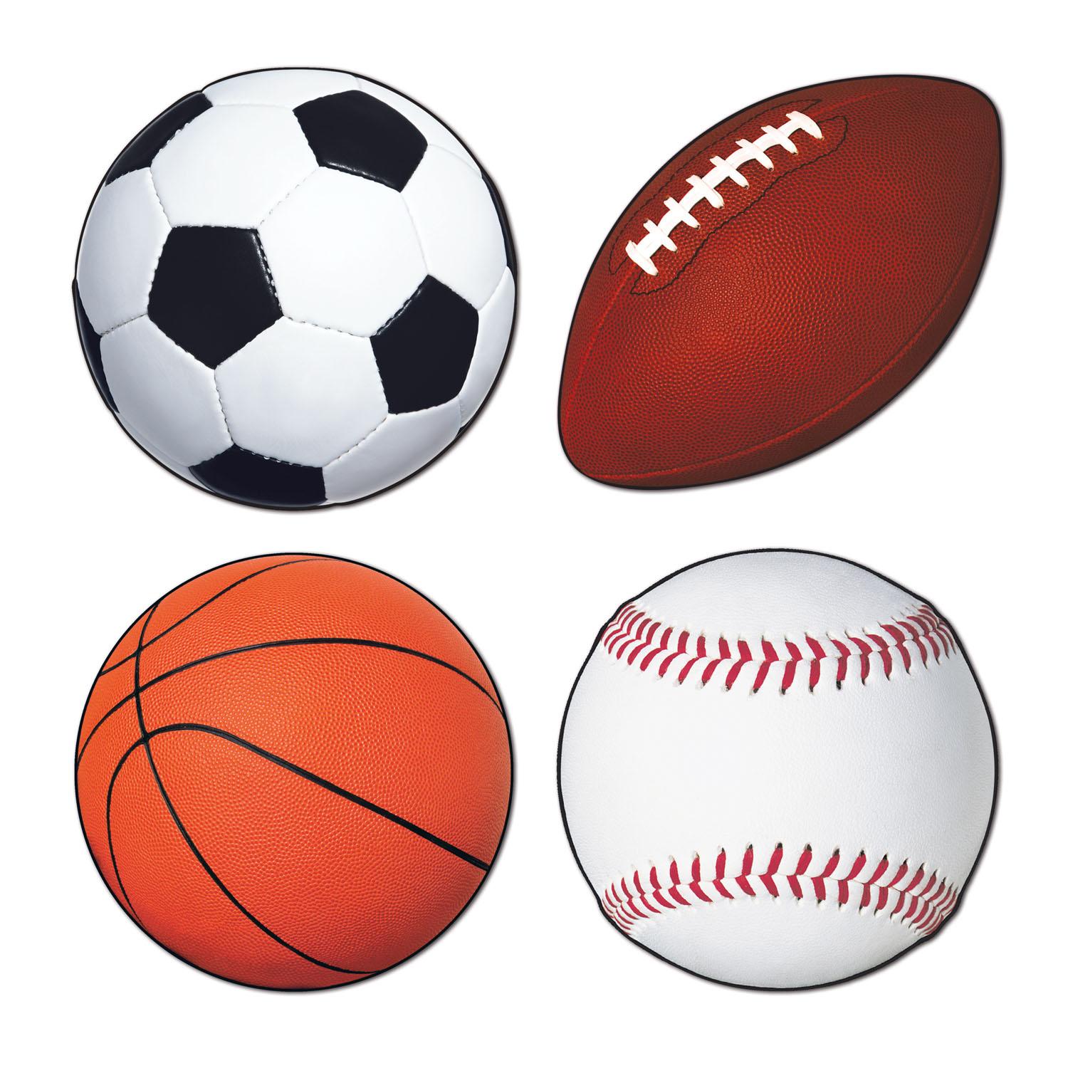 Beistle Sports Party Cutouts (4/Pkg)