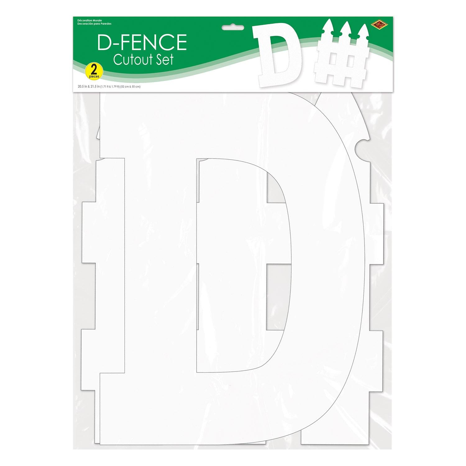 Beistle D-Fence Party Cutout Set