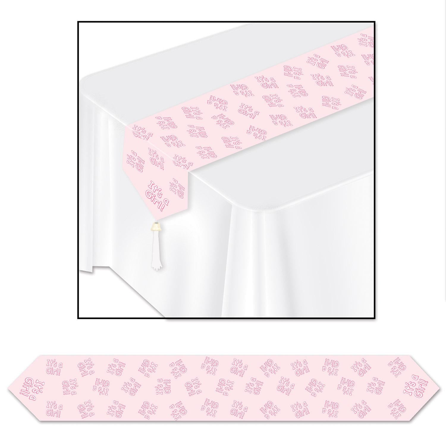 Beistle Printed It's A Girl! Paper Table Runner