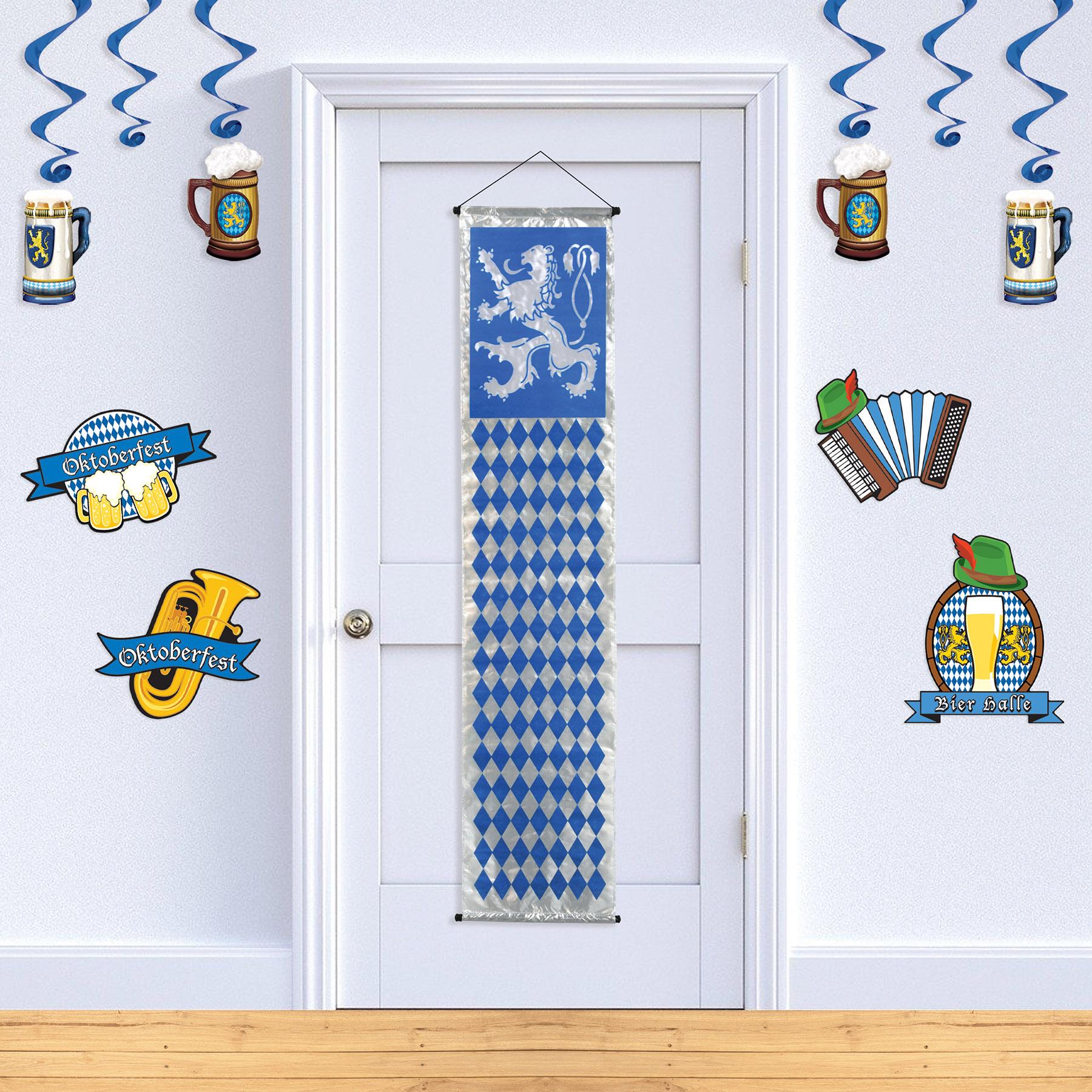 Beistle Oktoberfest Velvet-Lame Door Panel