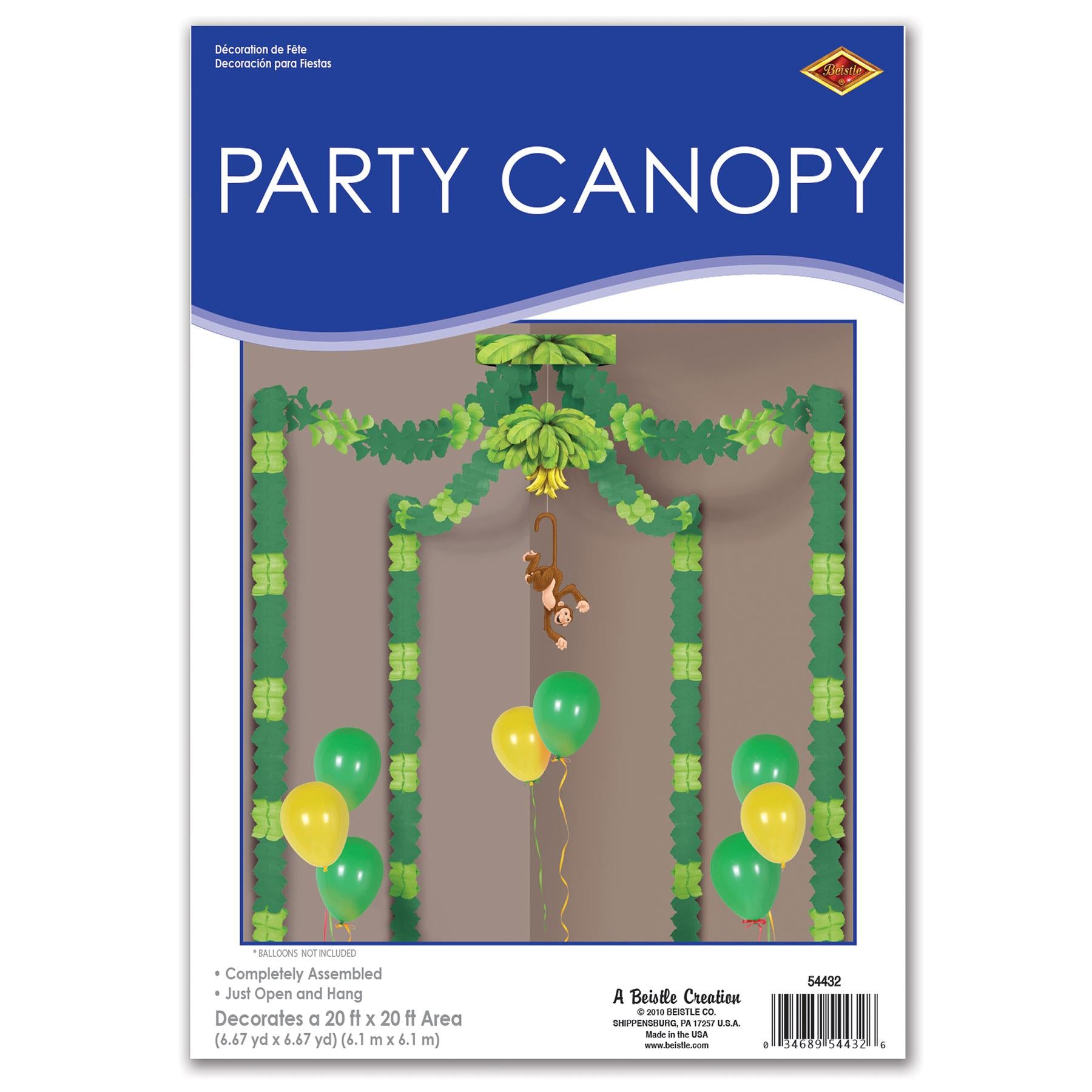 Beistle Jungle Monkey Party Canopy