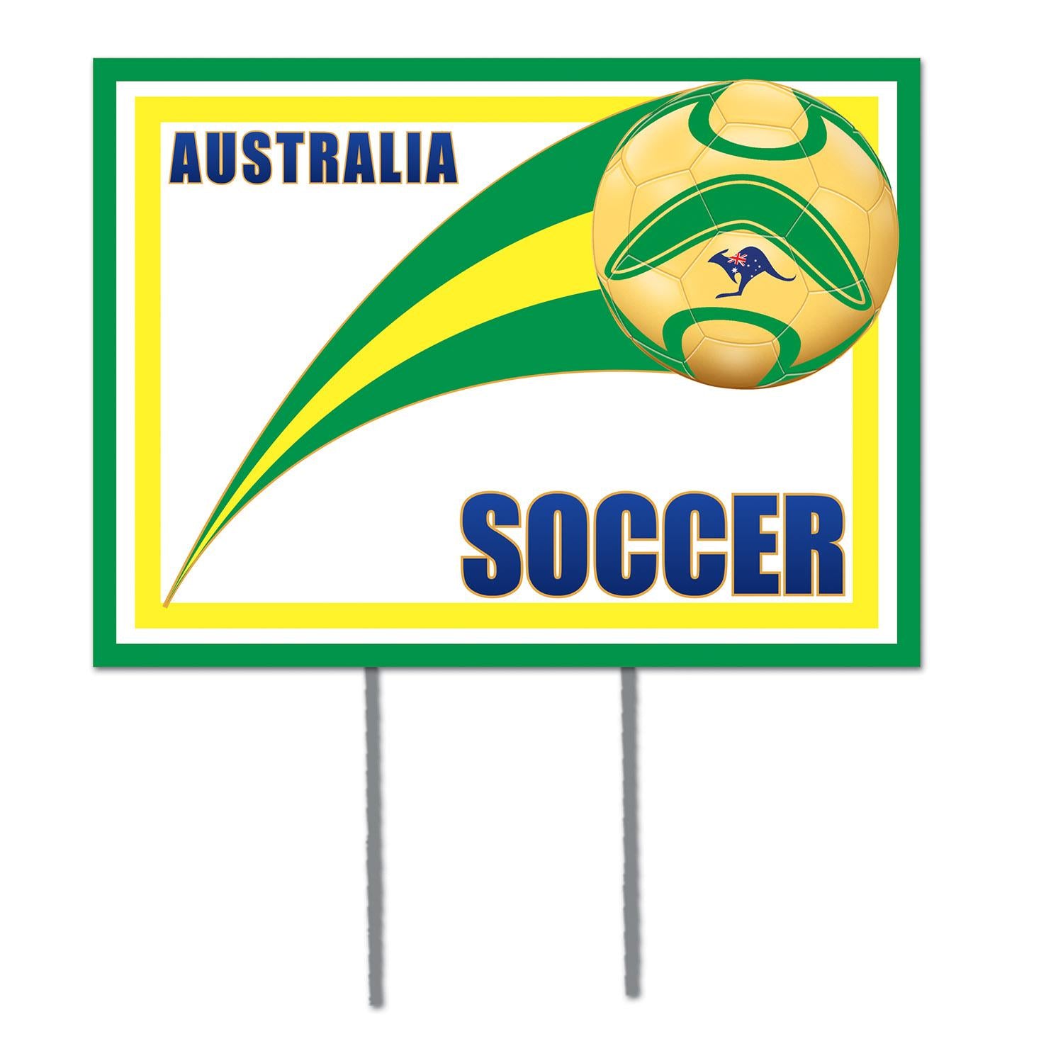 Beistle Soccer Party Plastic Yard Sign - Australia