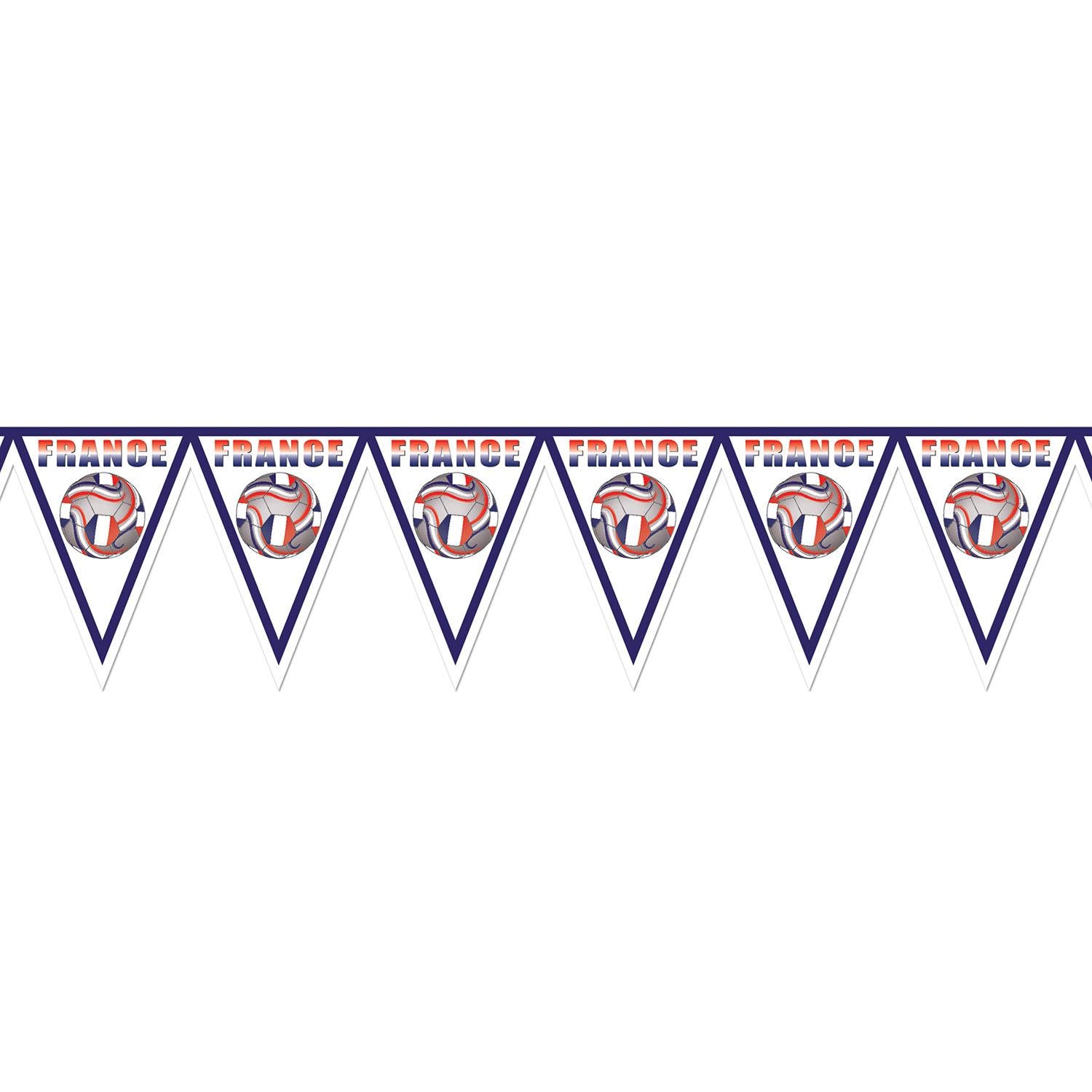 Beistle Soccer Party Pennant Banner - France