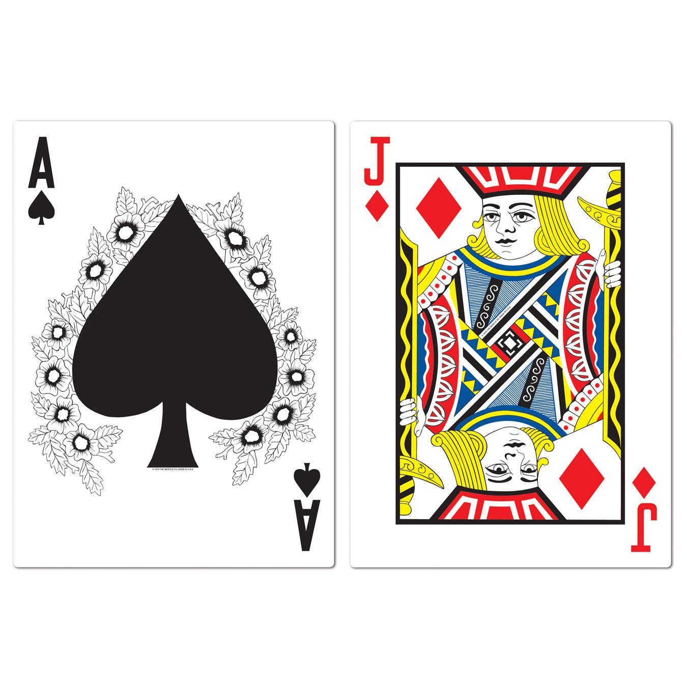 Beistle Jumbo Blackjack Party Cutouts (2/Pkg)