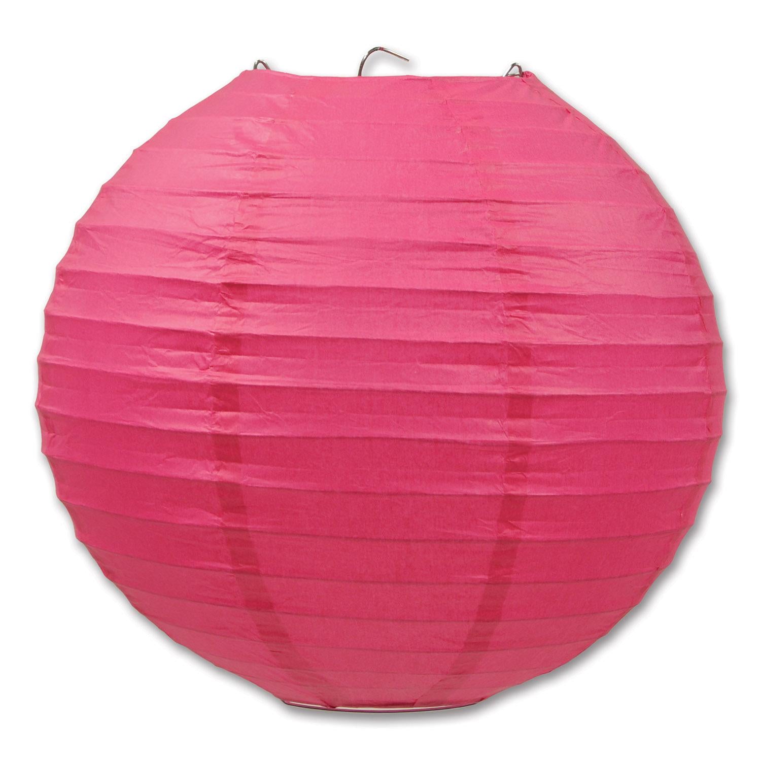 Beistle Party Paper Lanterns cerise (3/Pkg)