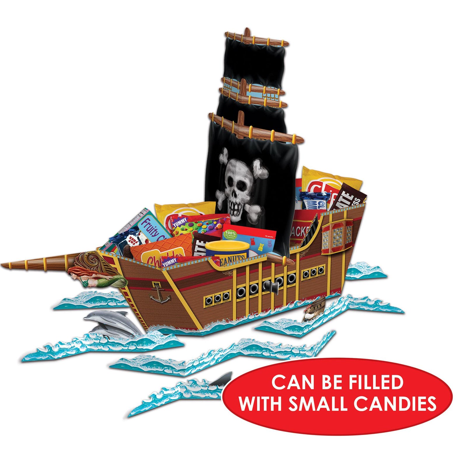 Beistle Inflatable Pirate Ship Party Cooler