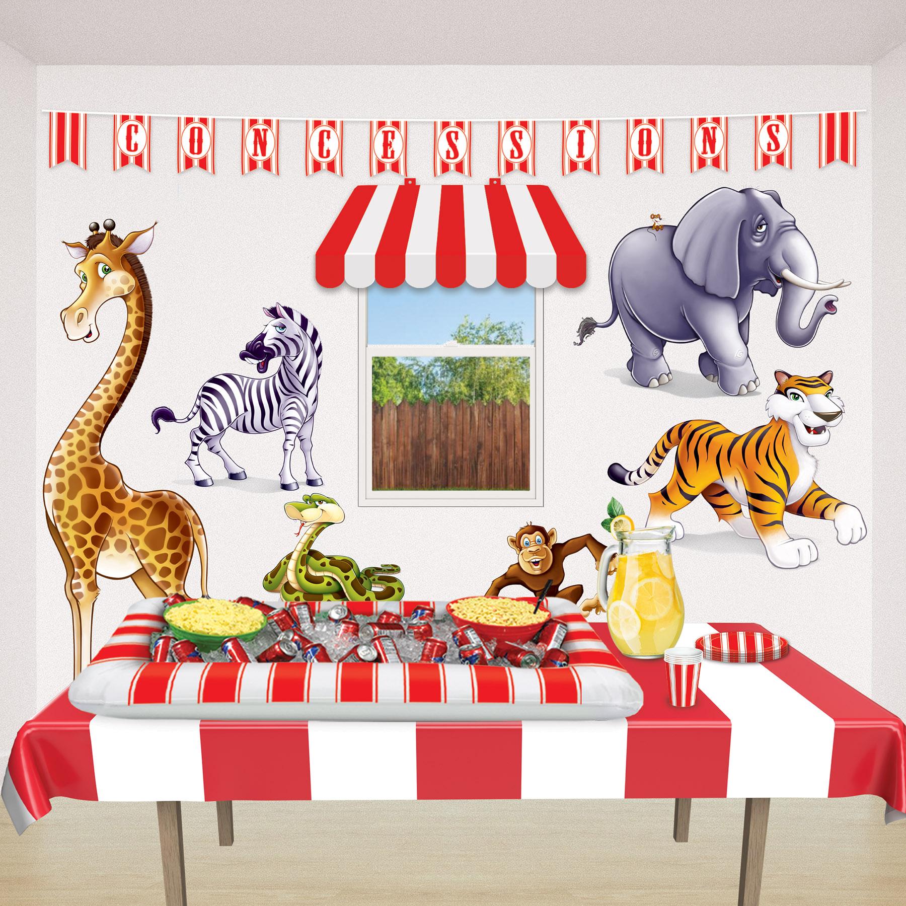 Beistle Inflatable Red&White Stripes Party Buffet Clr