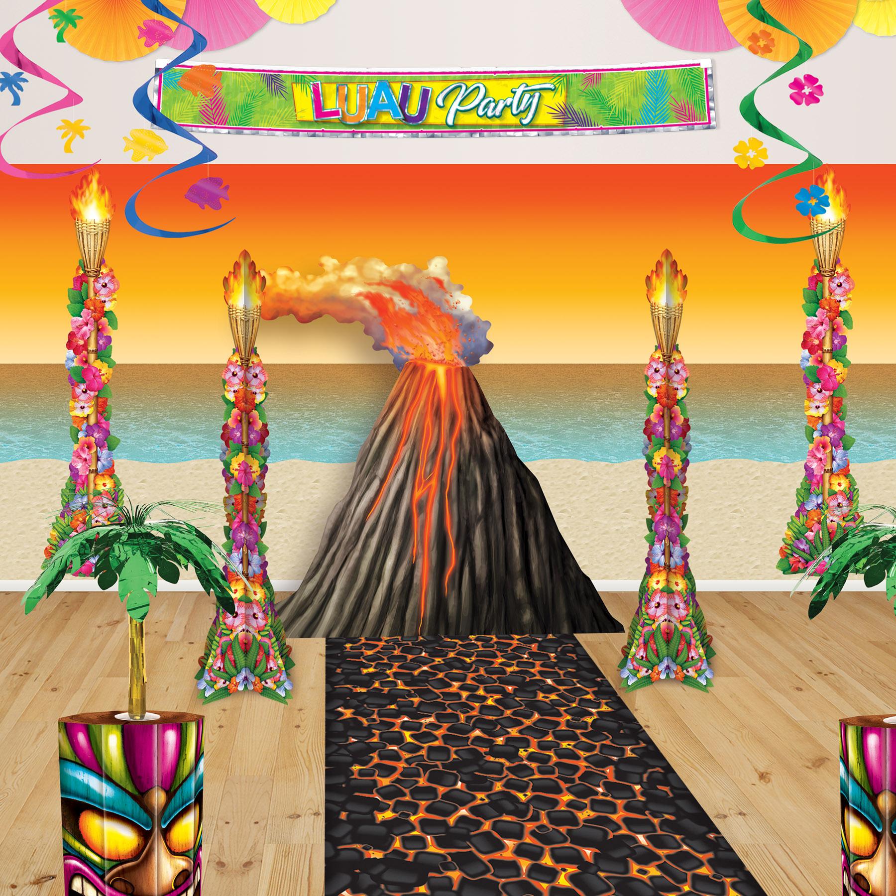 Beistle Luau Party Hot Coals Runner