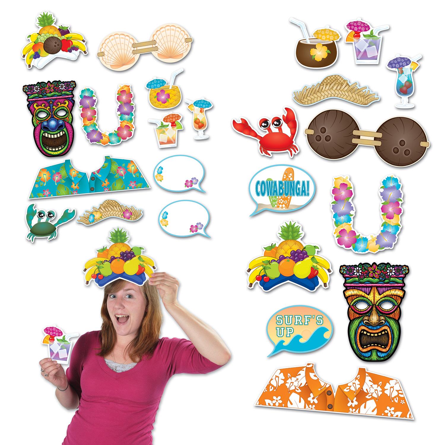 Beistle Luau Photo Fun Signs (12/Pkg)